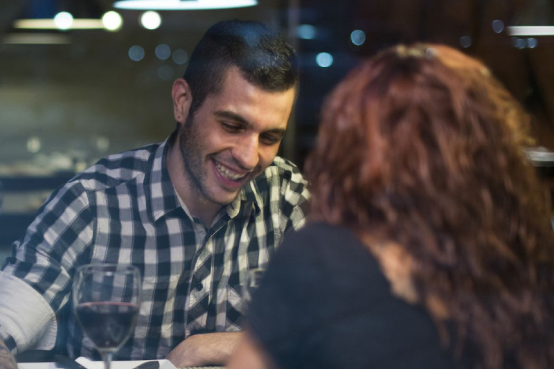 Happy Speed Dating Couple Meeting In Austin